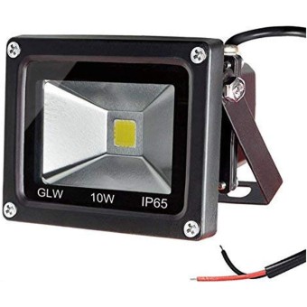 10w 12v Ac or Dc Warm White Led Flood Light Waterproof Outdoor Lights 750lm 80w Halogen Bulb Equivalent Black Case