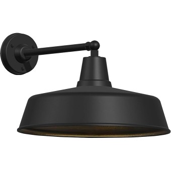 Large 18" Outdoor barn gooseneck Light, Vintage Farmhouse Style Wall Mounted barn Light, Perfect as an Exterior Light Fixture for Homes, porches and garages